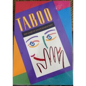 Hasbro Taboo Board Game - Factory 1989 New Vintage
